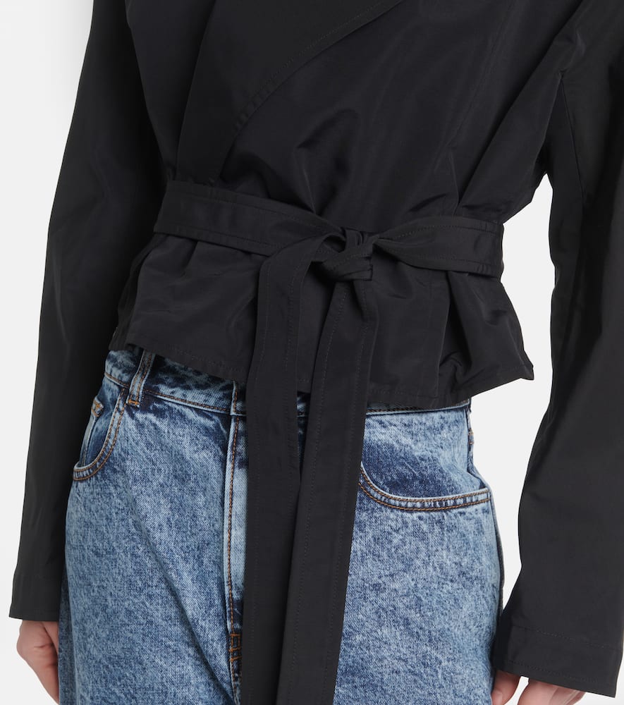 Alaïa Hooded wrap jacket