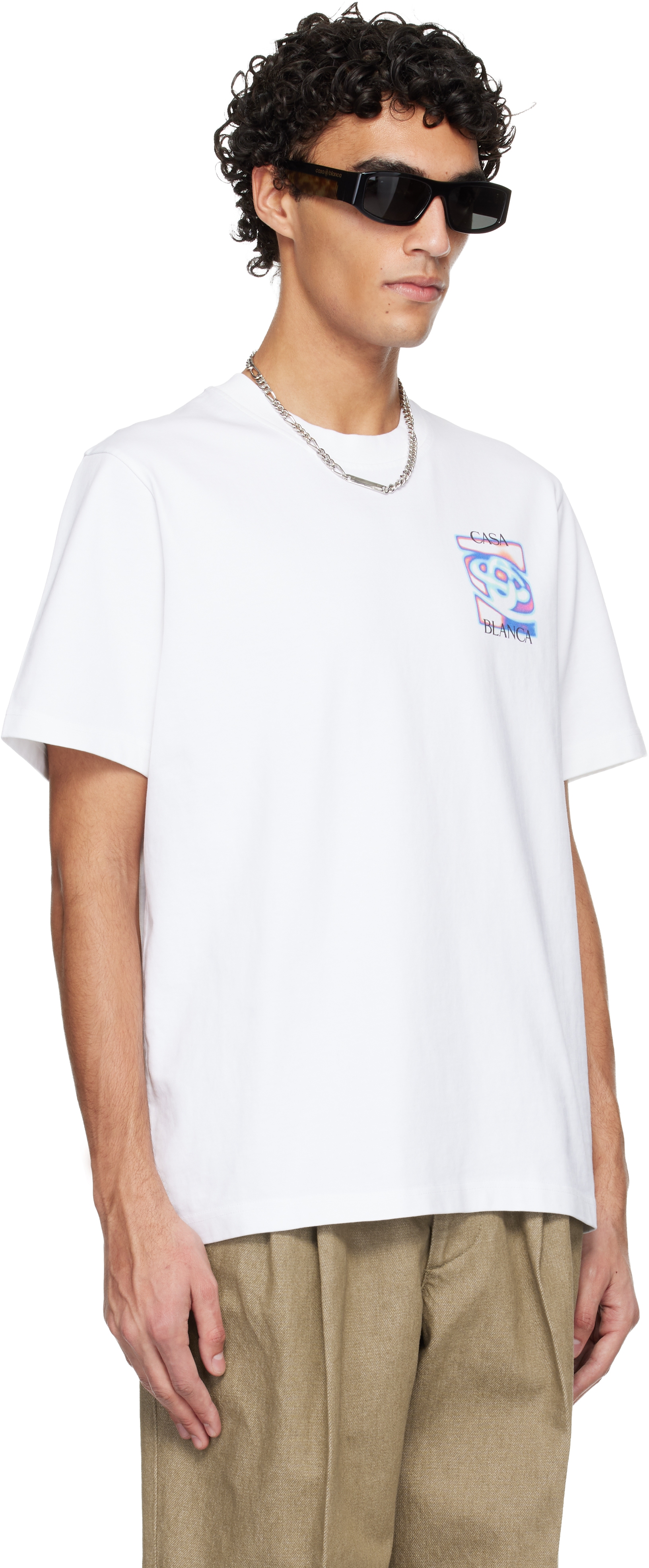 White Heat Map Logo Short Sleeve T‑shirt