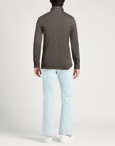Man Polo shirt Lead Size L Cotton, Cashmere
