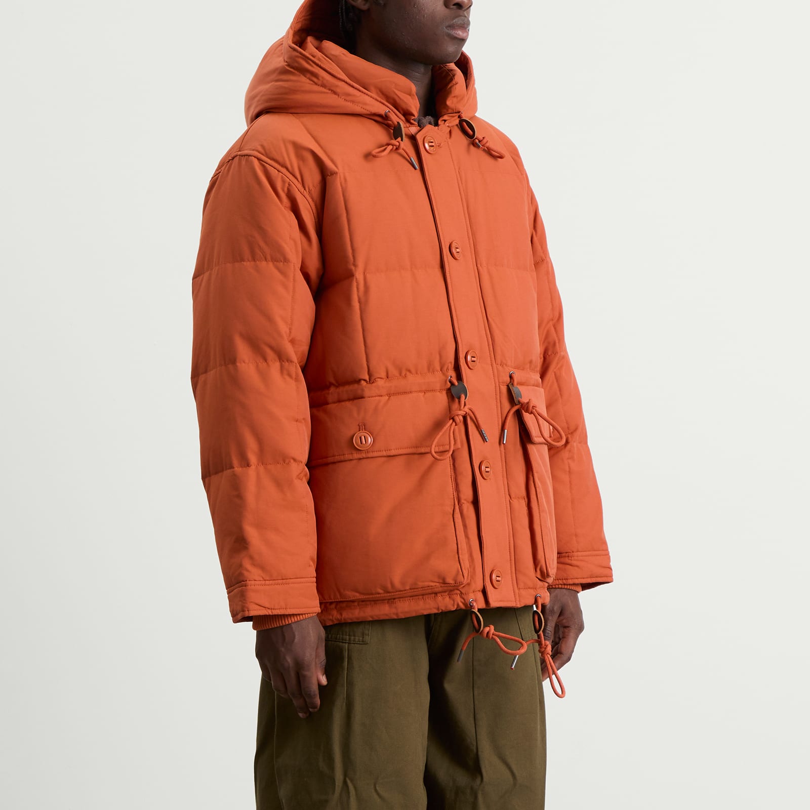 Men's Karakoram Down Parka Jacket in Orange