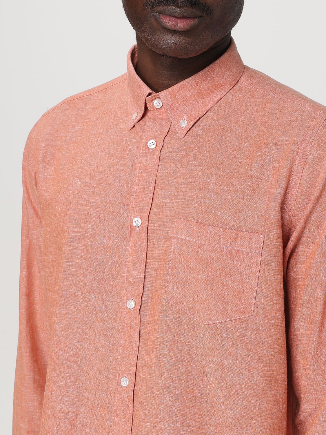 Shirt Men color Salmon