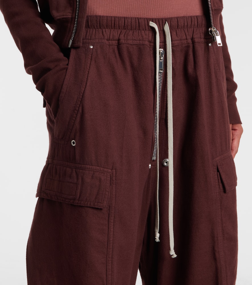 DRKSHDW Jumbo Bela cotton flannel cargo pants