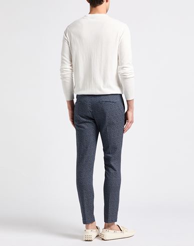 Man Pants Midnight blue Size 34 Cotton, Polyester, Elastane