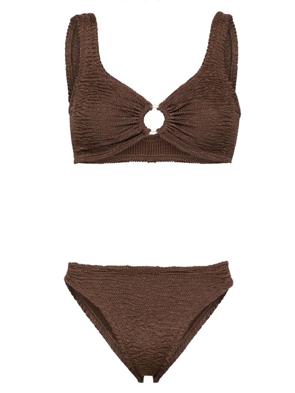 Irina seersucker bikini - CHOCO