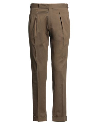 Man Pants Military green Size 30 Cotton, Cashmere, Elastane