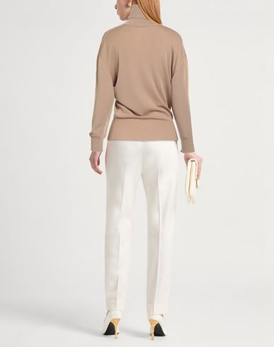 Woman Turtleneck Camel Size L Wool