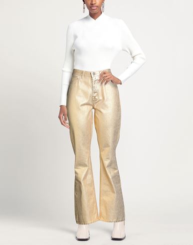 Woman Jeans Gold Size 28 Cotton