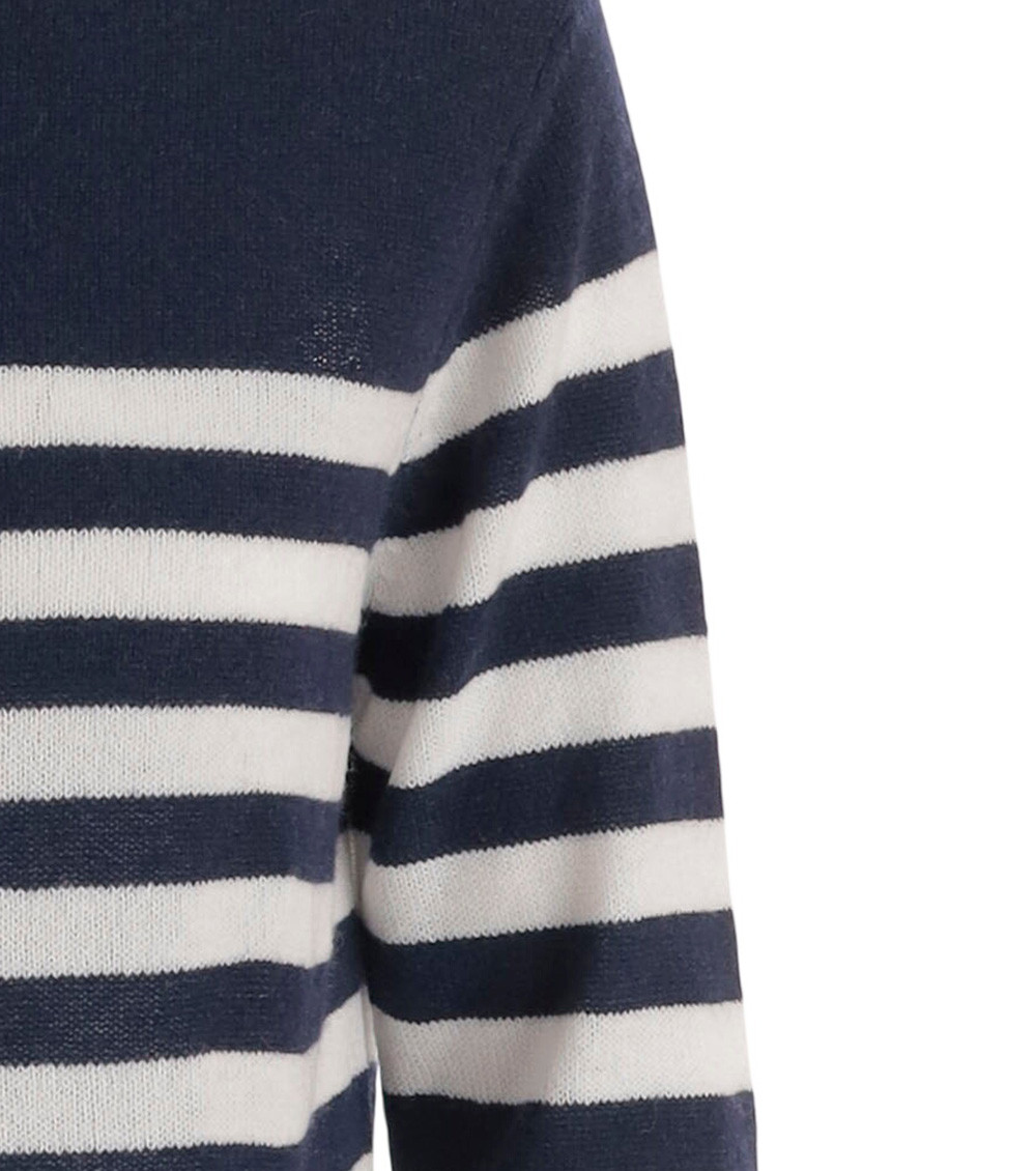 Cashmere Sweater With Striped Pattern