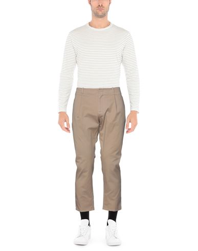 Man Pants Camel Size 34 Cotton, Elastane