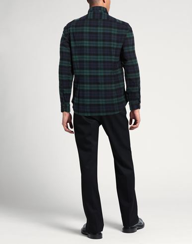 Man Shirt Dark green Size 17 Cotton