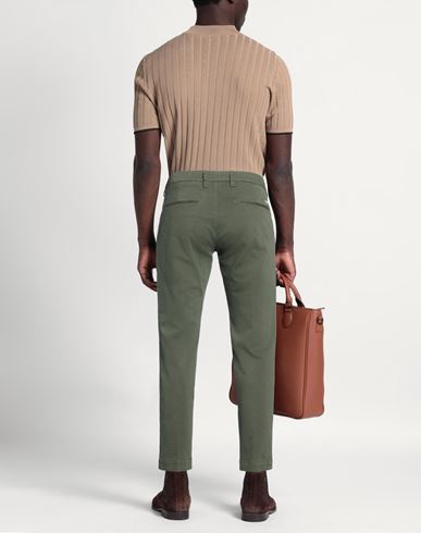 Man Pants Military green Size 29 Cotton, Elastane