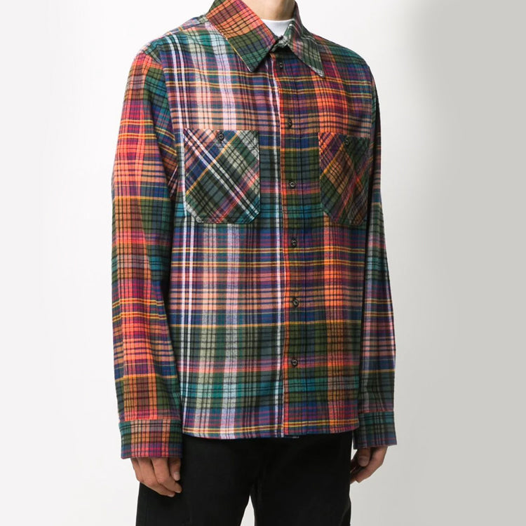 Stencil Flannel Check Shirt