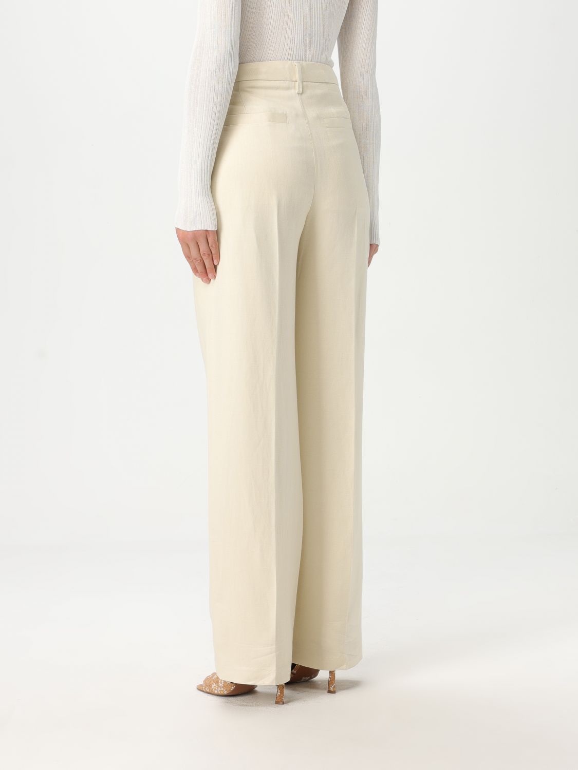 Jeans Woman color Yellow Cream