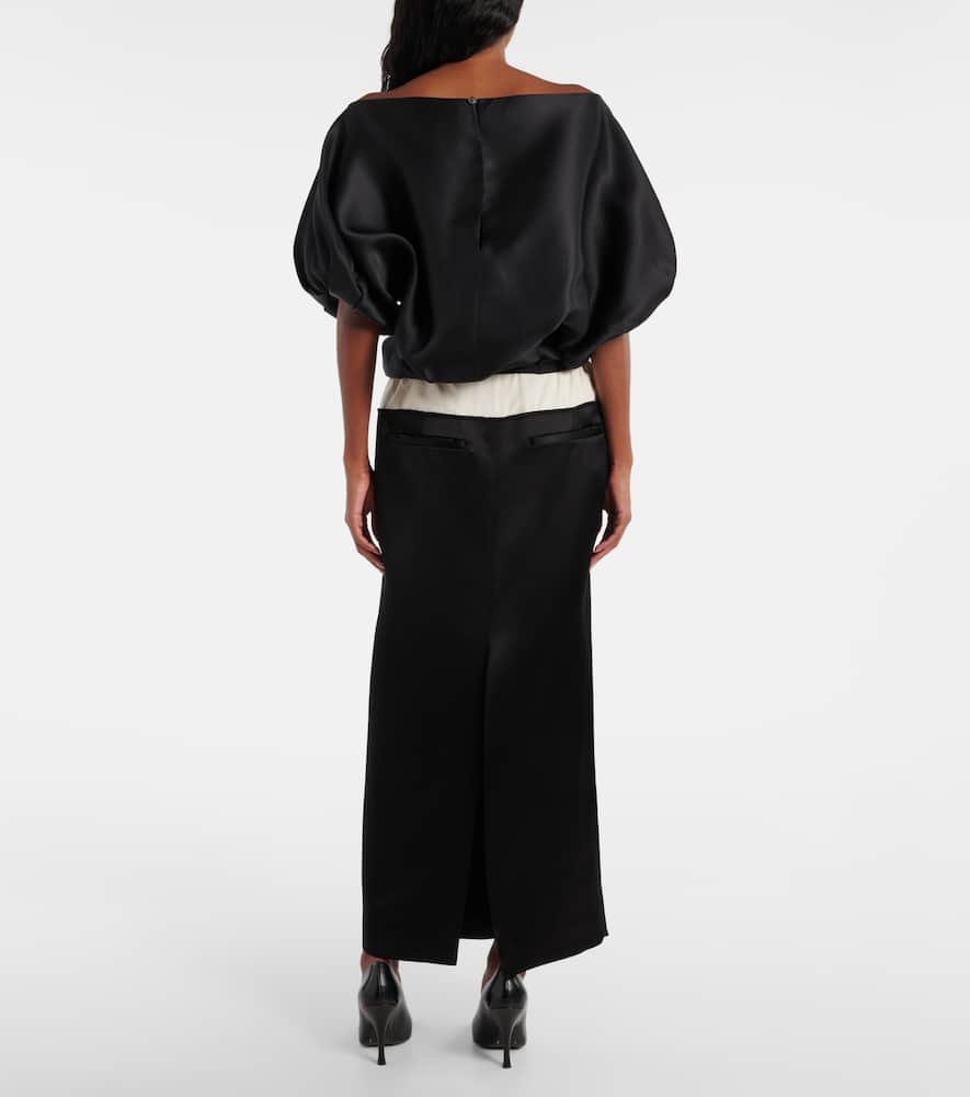 Khaite Niles silk gazar top