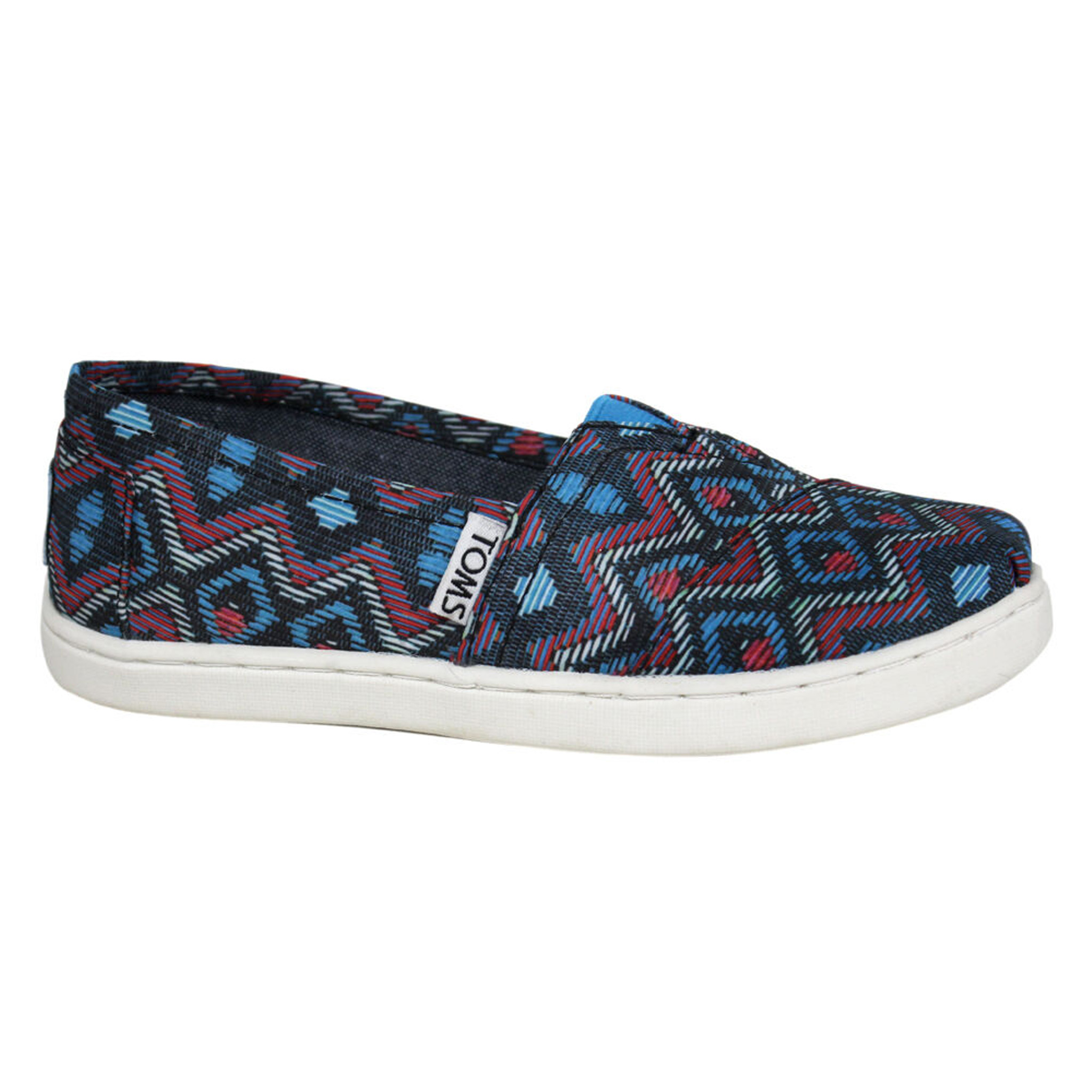 Toms Childrens Unisex Classic Multicolor Kids Espadrilles - Multicolour Textile - .5 Kid