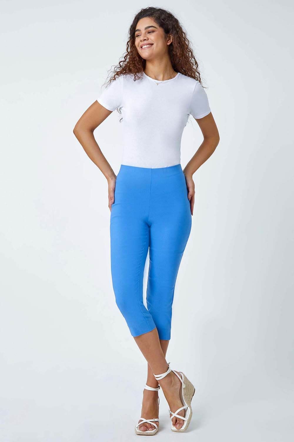 Cropped Stretch Trouser Capri Summer Leggings 3/4 Pedal Pushers