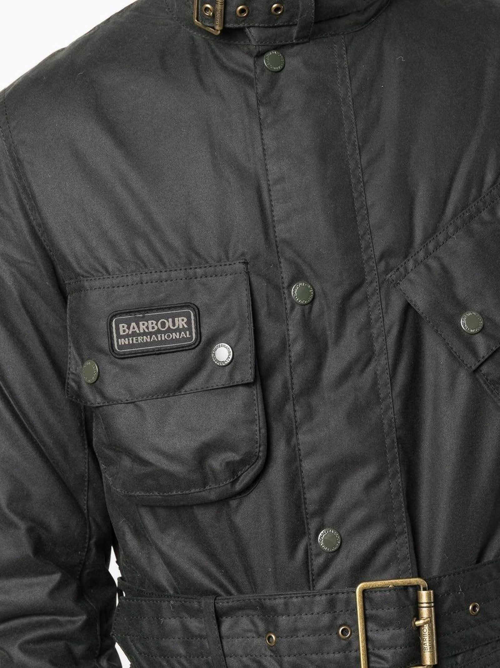 Green Cotton Blend Jacket
