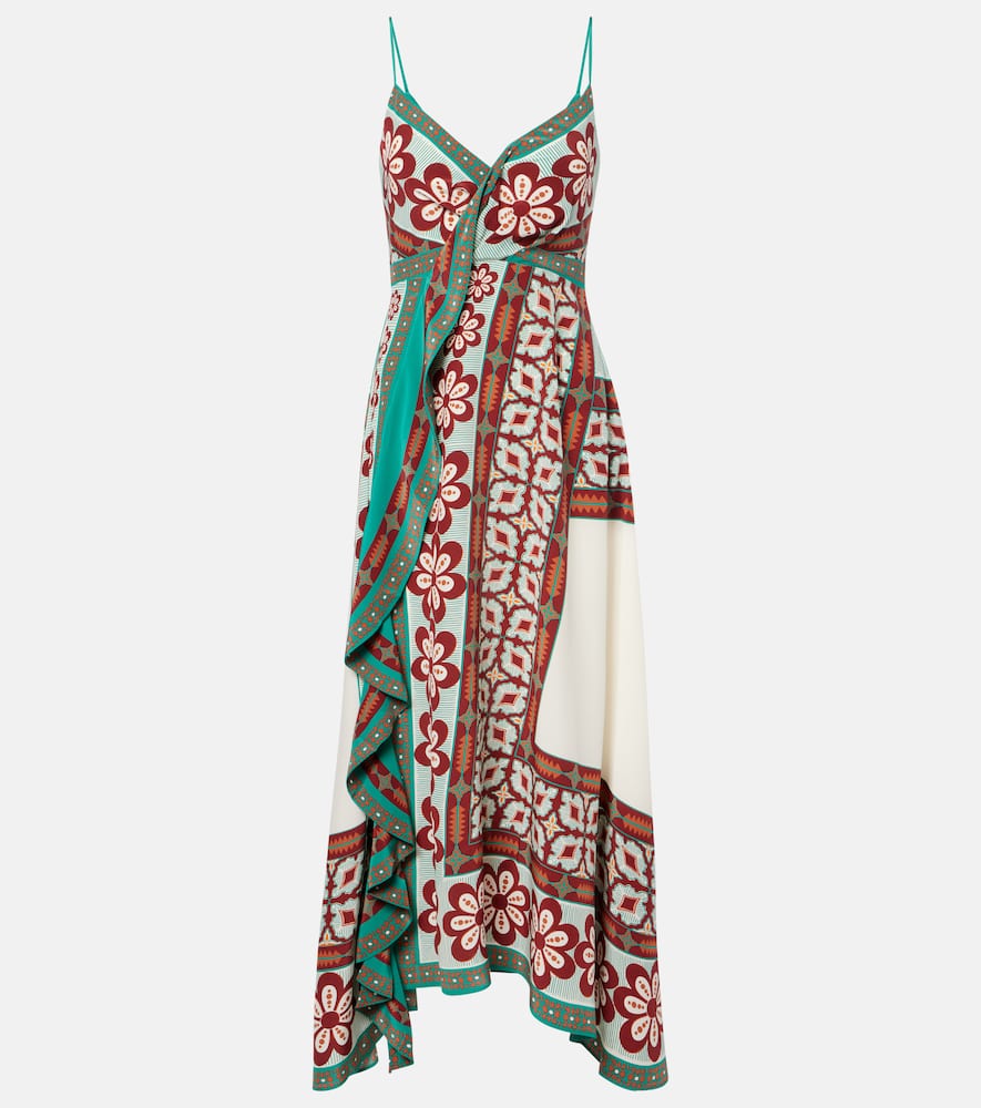 Turn Around silk crêpe de chine maxi dress