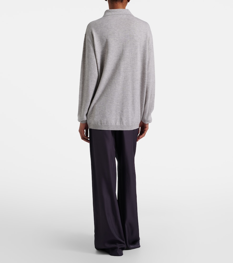 Marfa pleated twill wide-leg pants
