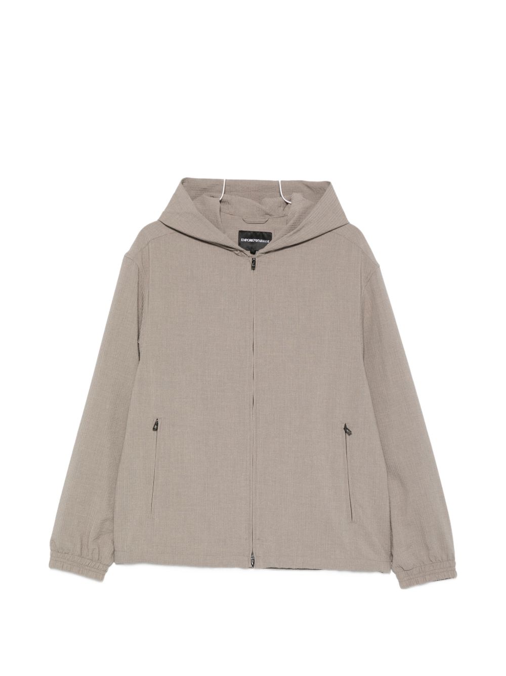 Hooded blouson jacket