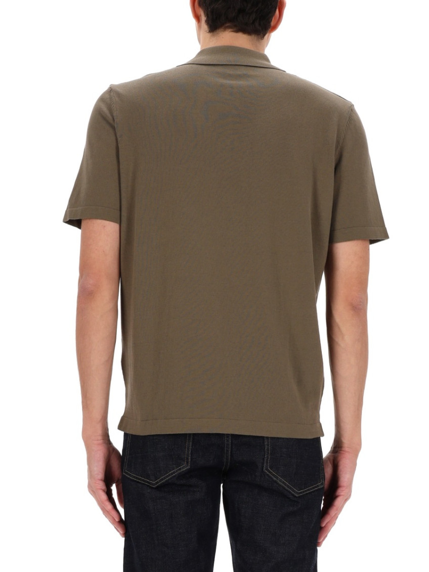 A.P.C. - cotton logo polo shirt