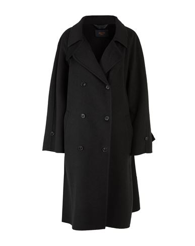 Paltò Fabbrica Woman Coat Black Size 2 Wool