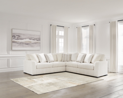 Chessington 3-Piece Sectional, Ivory