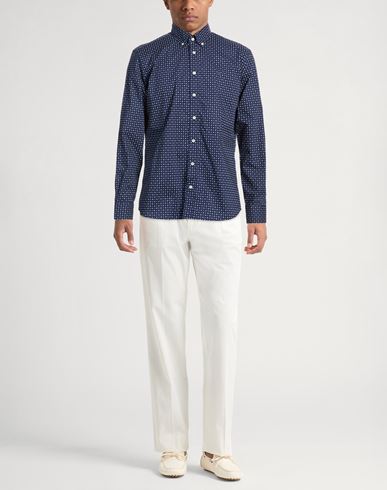 Man Shirt Navy Size L Cotton