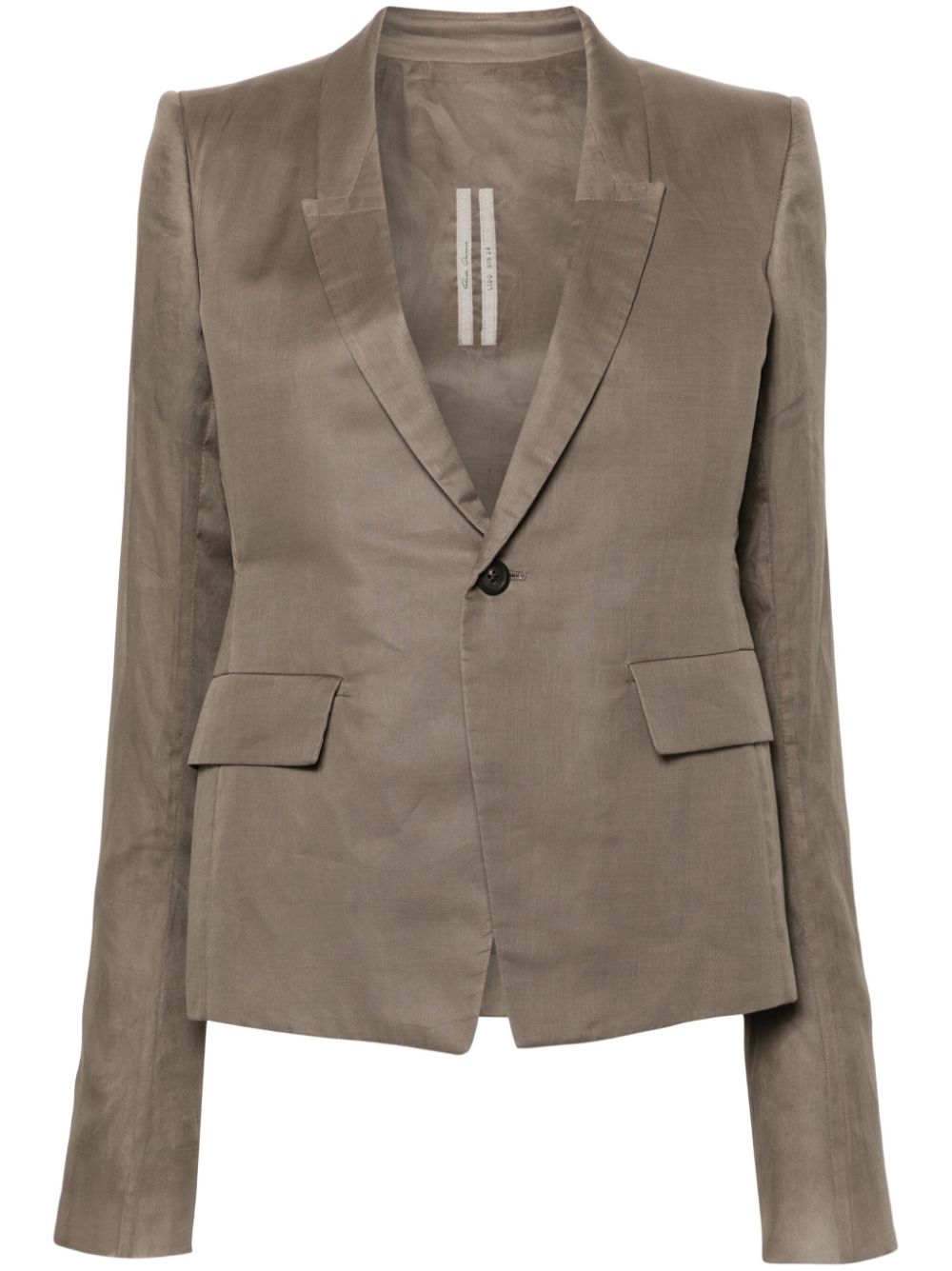 60CM Soft cotton blazer - Grey