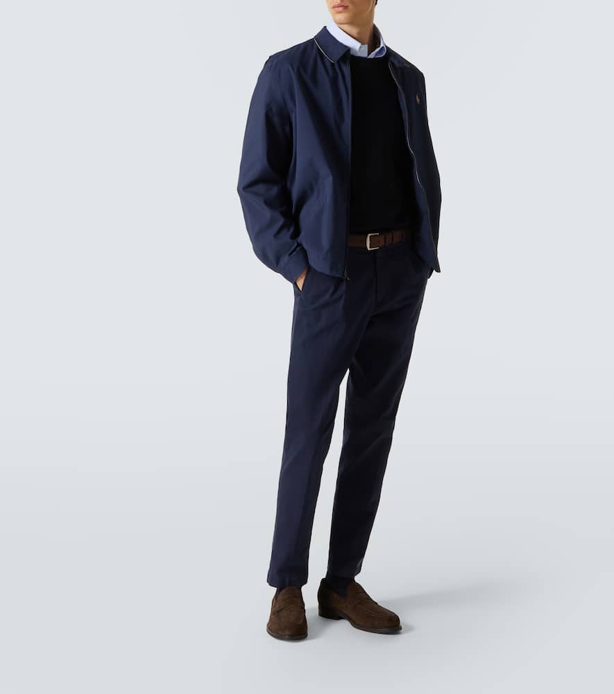 Cotton straight pants