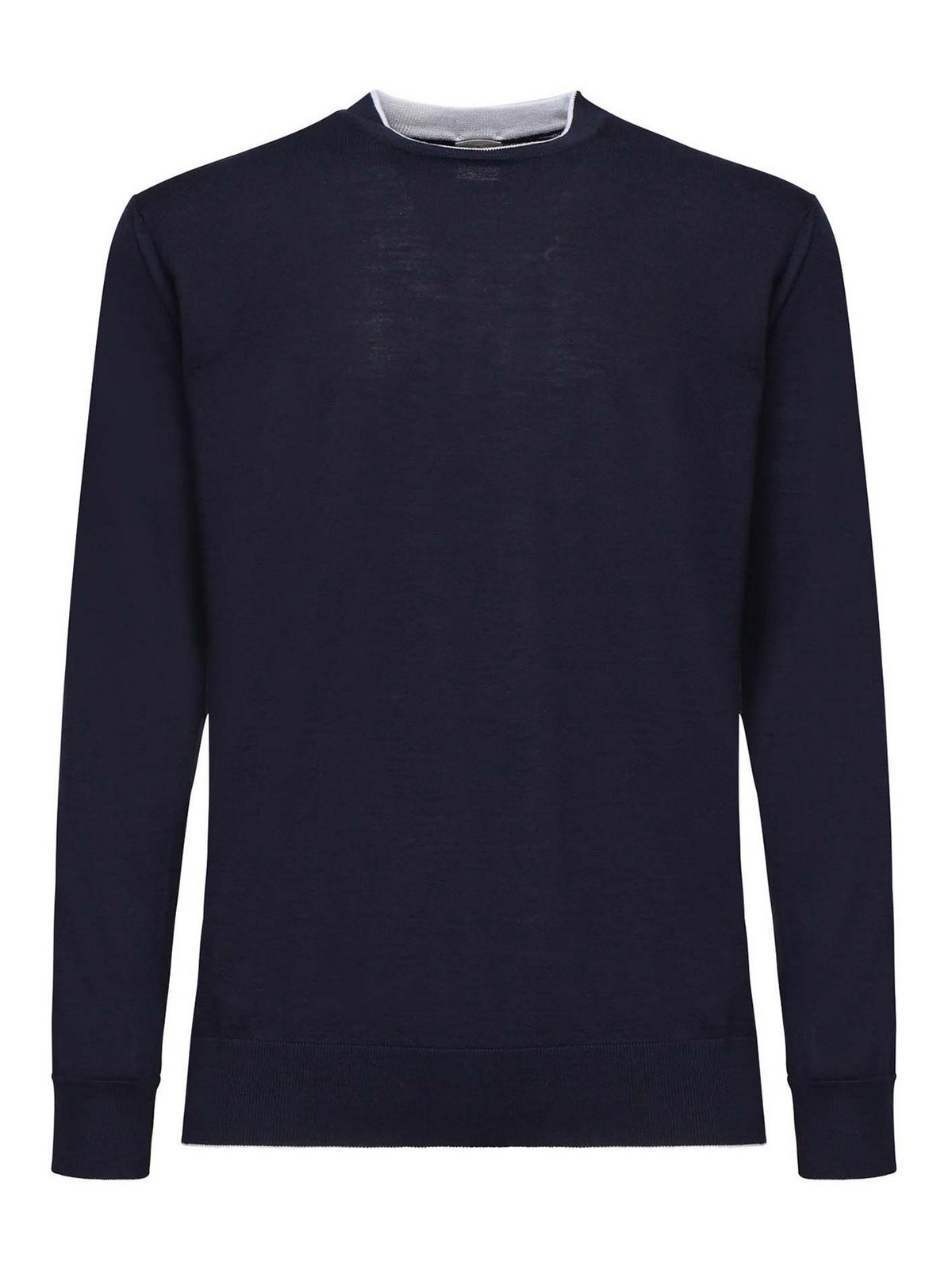 Wool And Silk Crew Neck Sweater