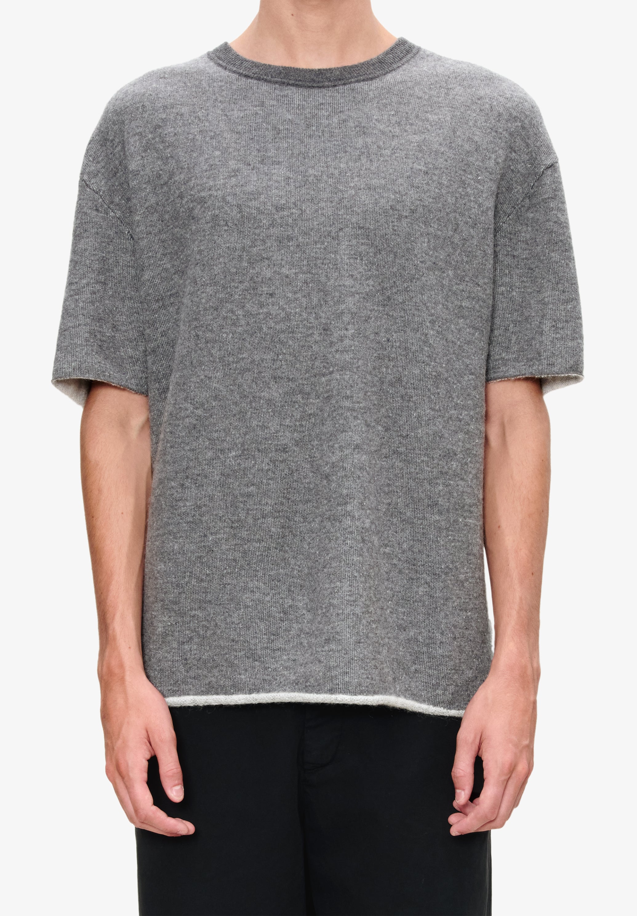 A. P.C. Men's Wool T-shirt PLA - Charcoal gray