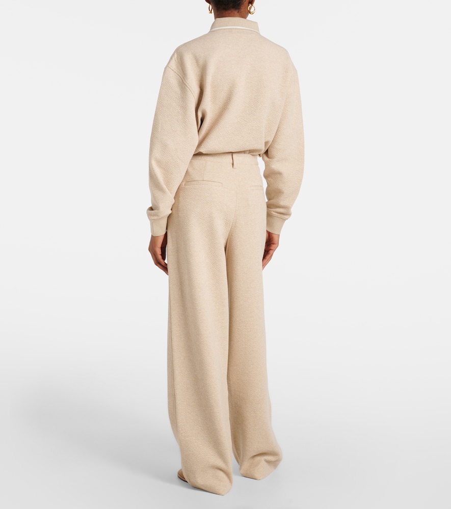 White Label Tristan cloqué wide-leg pants