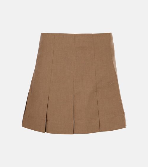 Pleated miniskirt