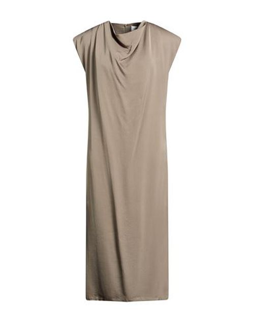 Woman Midi dress Sage green Size 4 Rayon