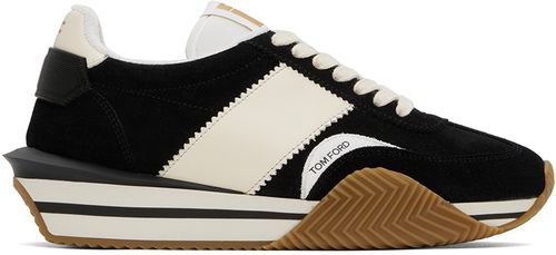 TOM FORD Black & Off-White James Sneakers