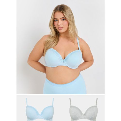 2 Pack Lace Trim Padded Bra