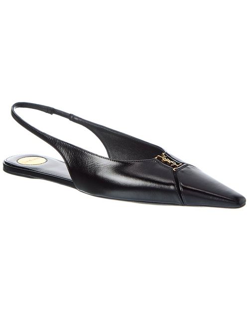Babylone Leather Slingback Flat