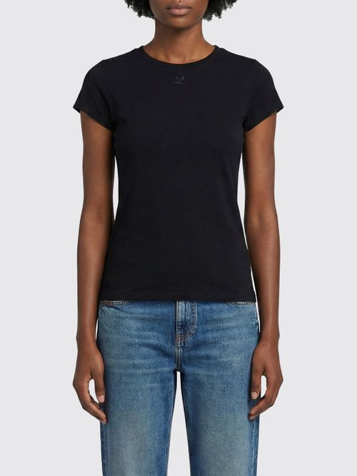 T-Shirt COURRÈGES Woman color Black