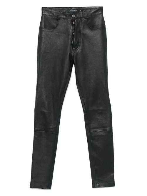 Leather trousers - Black