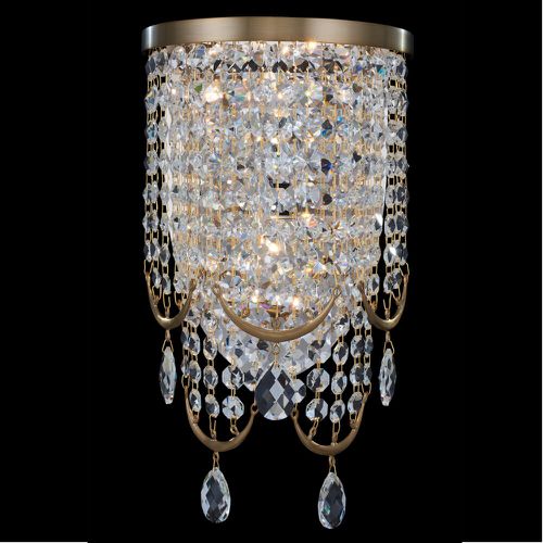 Winter Brass Two Light Wall Sconce from the Vezzo Collection