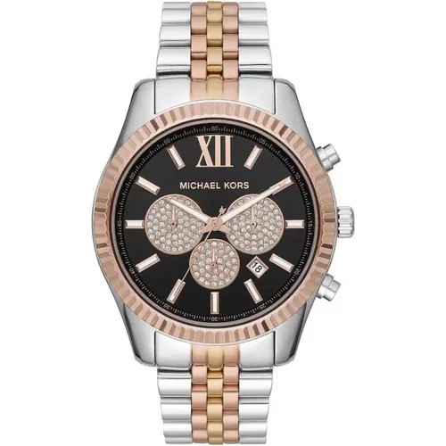 Men's Michael Kors MK8714 Tri Tone Chronograph Men's Watch - Black