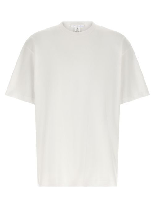 White Logo Print T-shirt