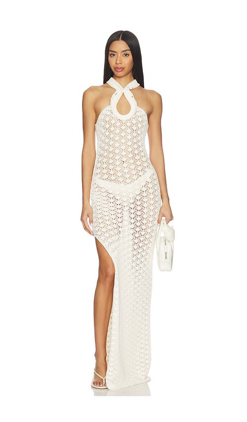 Blumarine Knit Dress in Natural White. M also in L