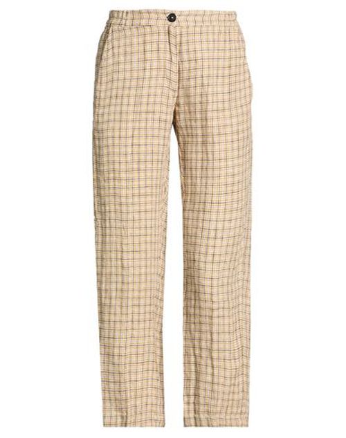 Woman Pants Mustard Size 2 Linen