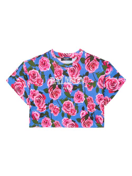 Vintage Balmain cotton T-shirt - Blue