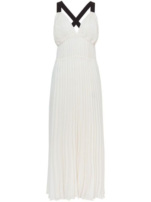 Broomstick pleated tank dress