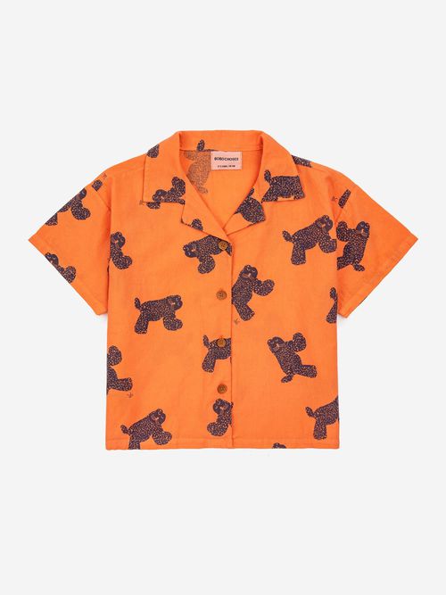 Orange Shirt For Kids With Chetaahs