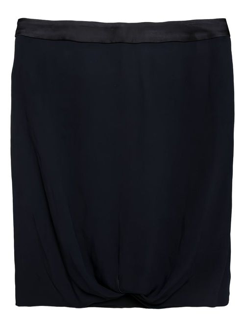 Crepe mini skirt - Black
