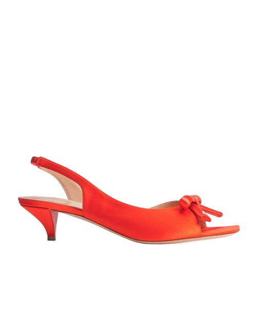 Bow-embellished stiletto sandals